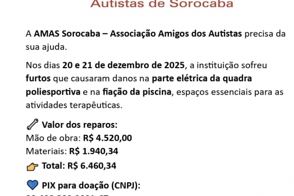 CAMPANHA SOLID&Aacute;RIA- REPAROS DA FIA&Ccedil;&Atilde;O EL&Eacute;TRICA DA AMAS